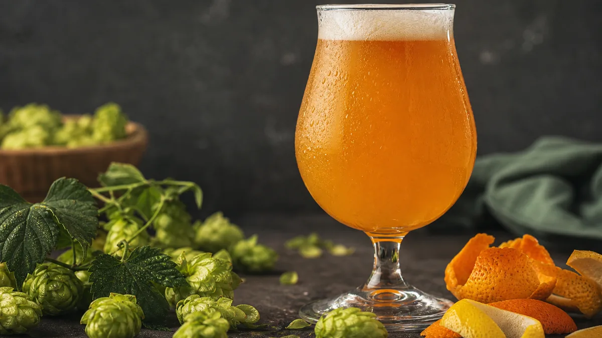 Ilustración para «Receta IPA casera (~20 L, Cascade y Citra)»
